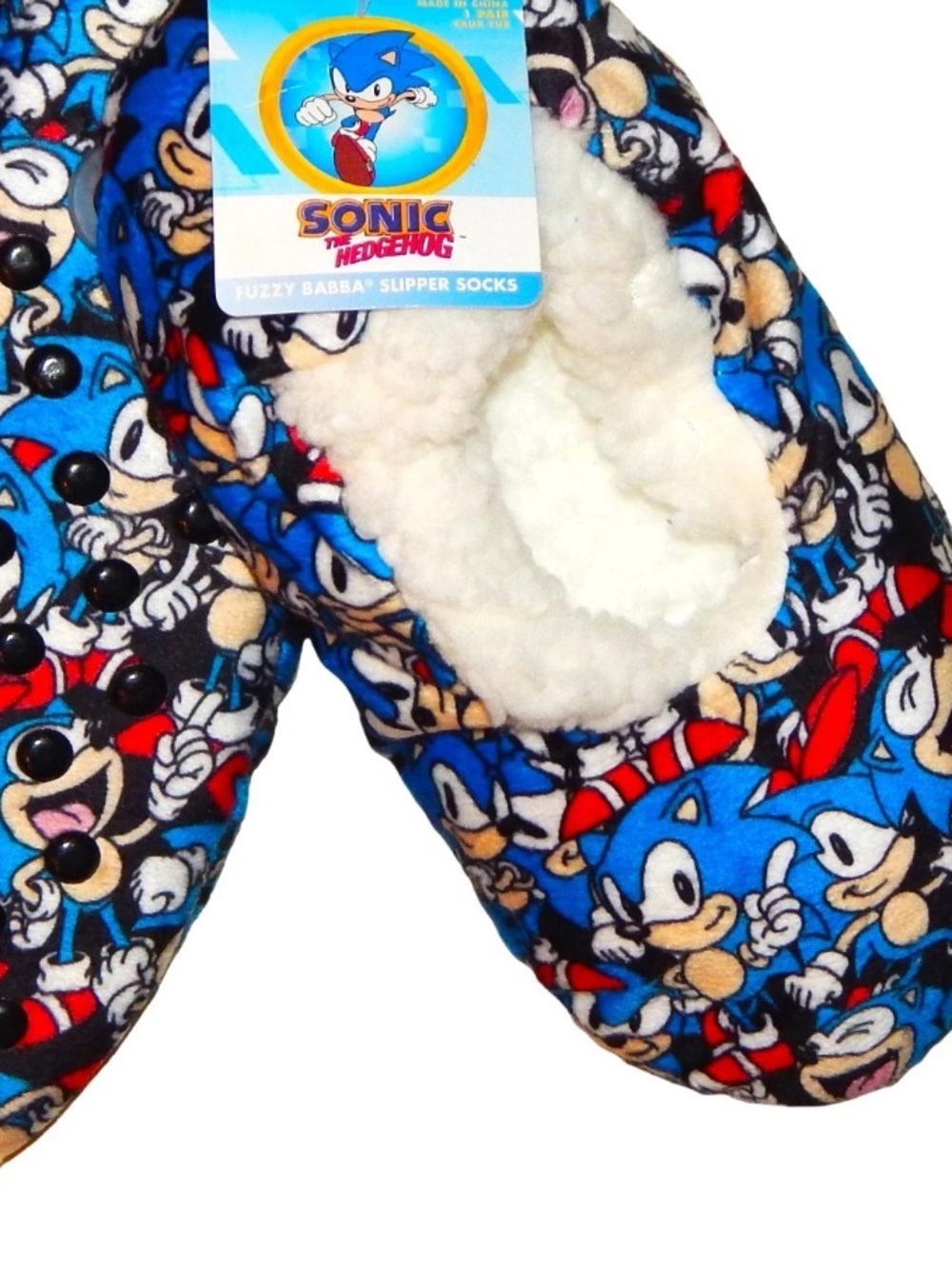 Sonic the Hedgehog Toddler Slippers - Size 4-7 - NEW